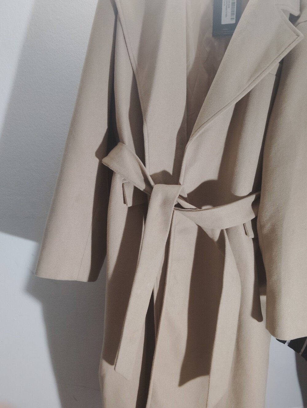 PrettyLittleThing Tan Classic Trench Coat Size 24